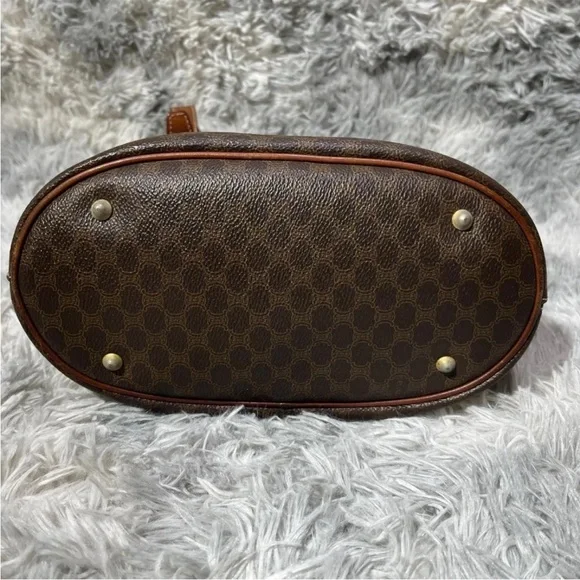 Celine Dark Brown Patterned Tote - Picture 7 of 10